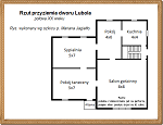  - Rzut przyziemia dworu Lubola 1948.